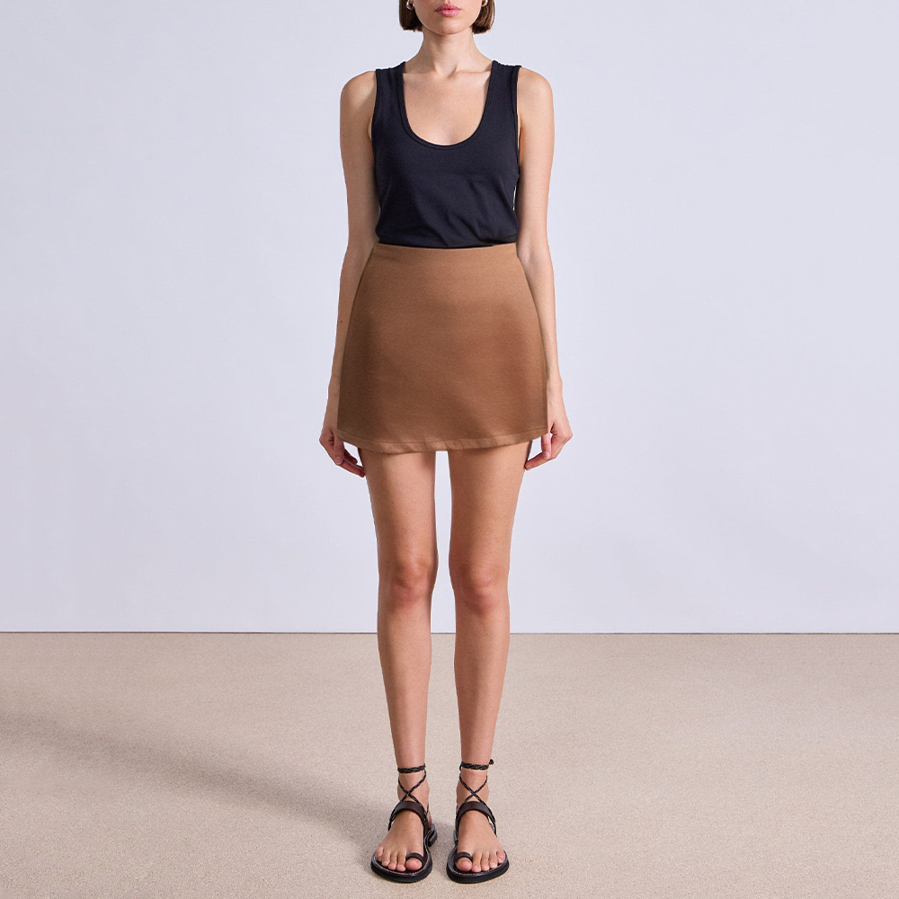 Elegant high waist slim fit ladies skirt