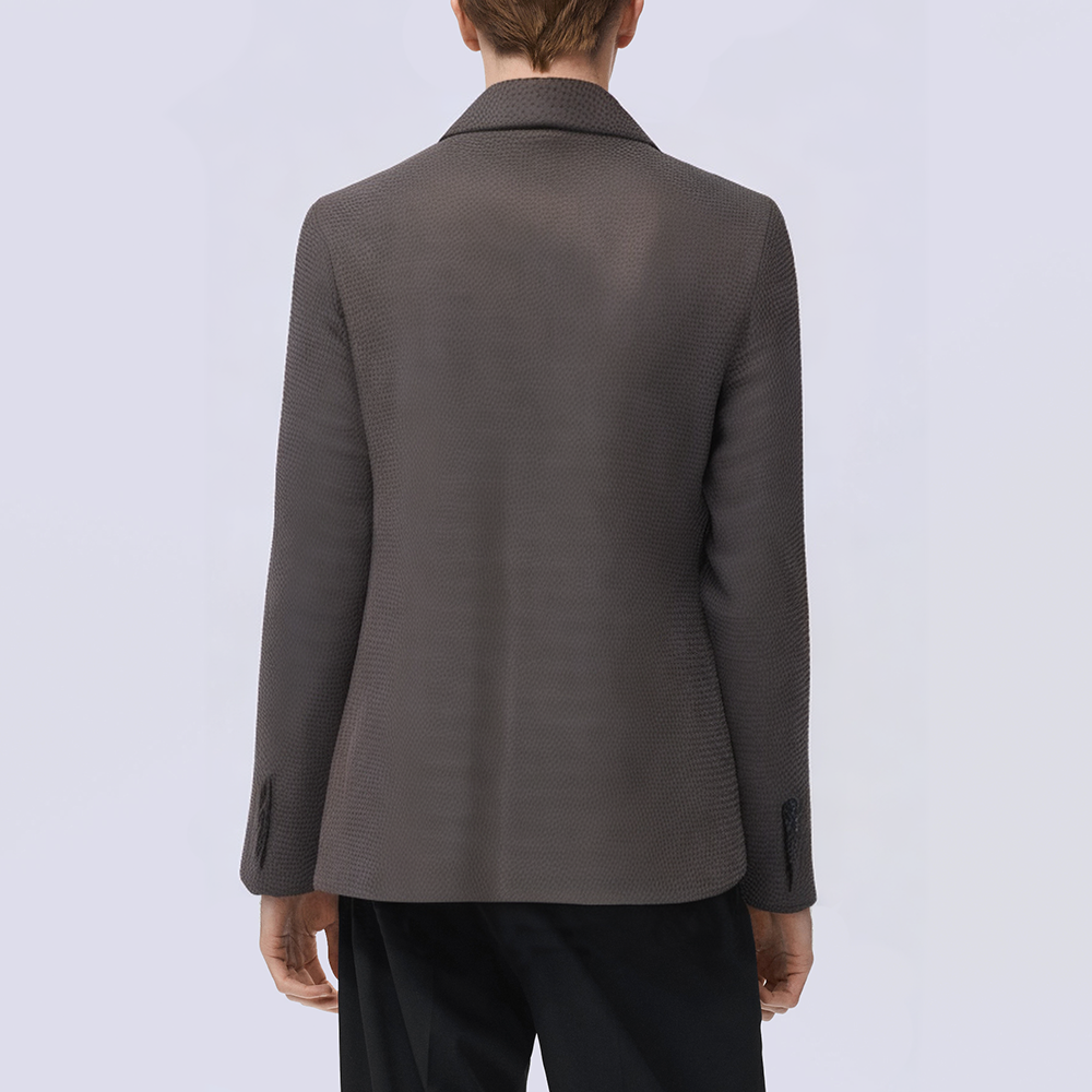 Houndstooth slim fit tweed men's suit jacket