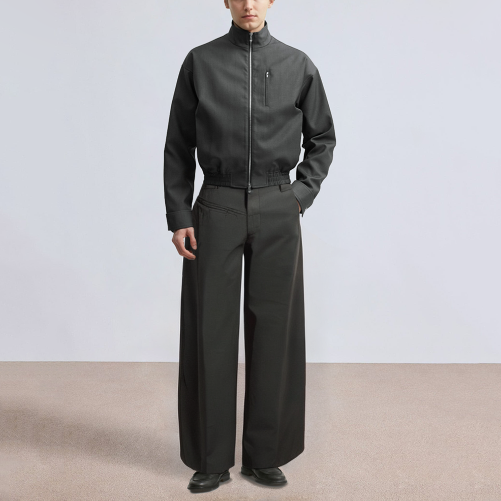 Summer loose and comfortable men's suit pants