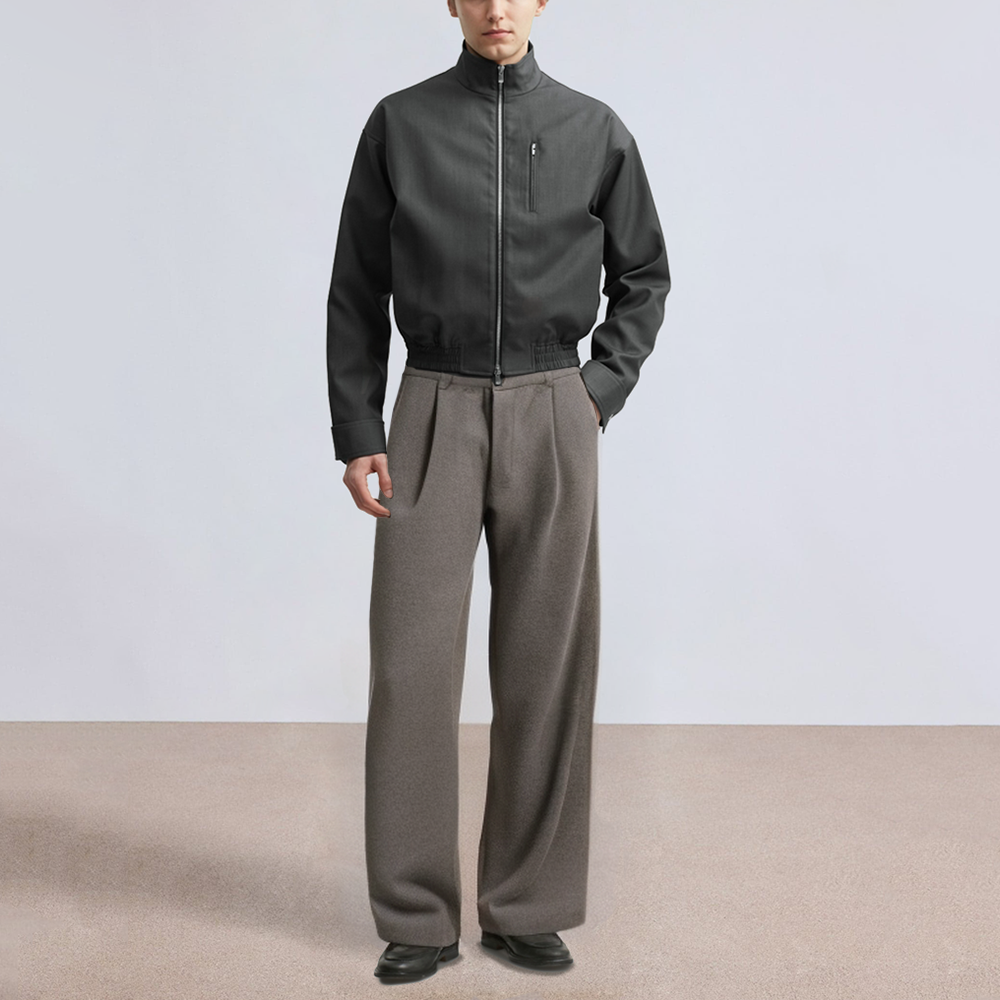 Casual straight loose men's suit pants