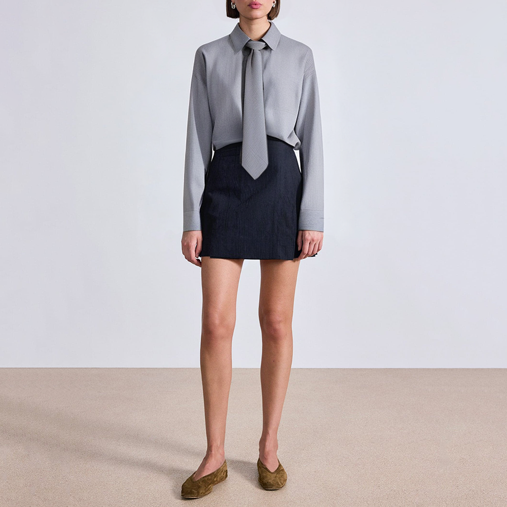Gray button loose women's business formal suit