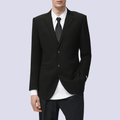 Single breasted unique wool men's blazer