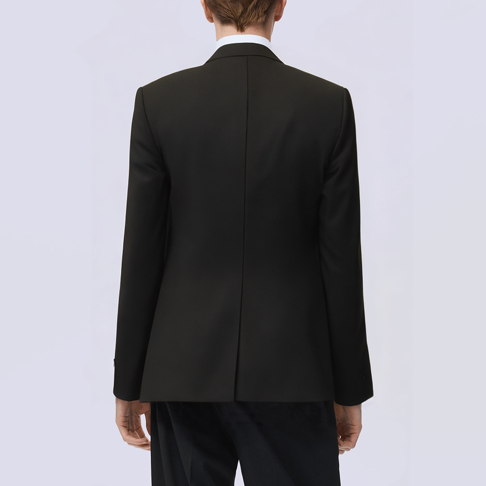 Single breasted unique wool men's blazer