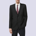 Black professional business men's suit jacket