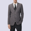 Casual wool single-breasted men's suit jacket