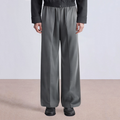 Premium drape straight-leg men's suit pants